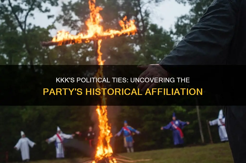 what political party was a kkk affiliate with