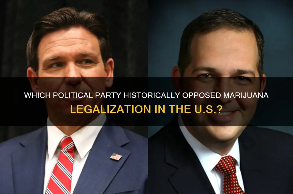 what political party was against weed