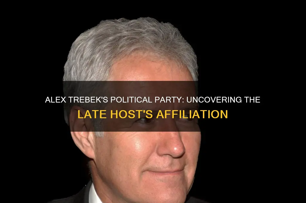 what political party was alex trebek
