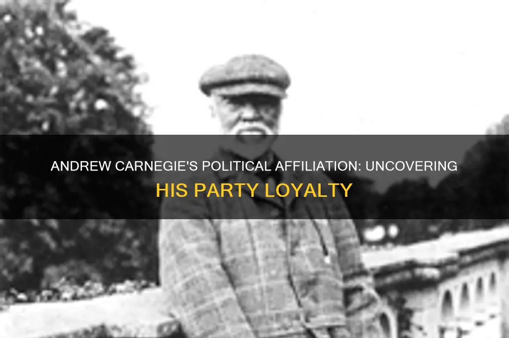 what political party was andrew carnegie