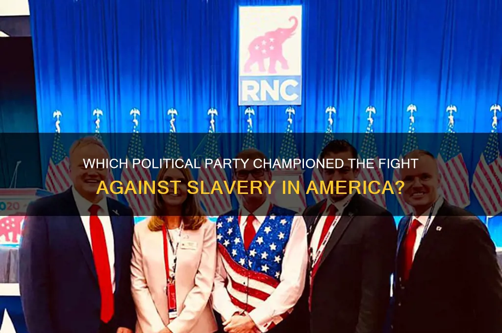 what political party was anti slavery