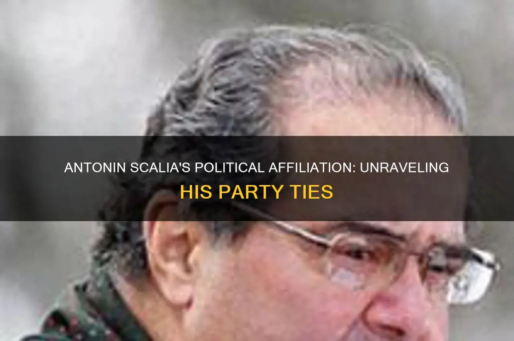 what political party was antonin scalia