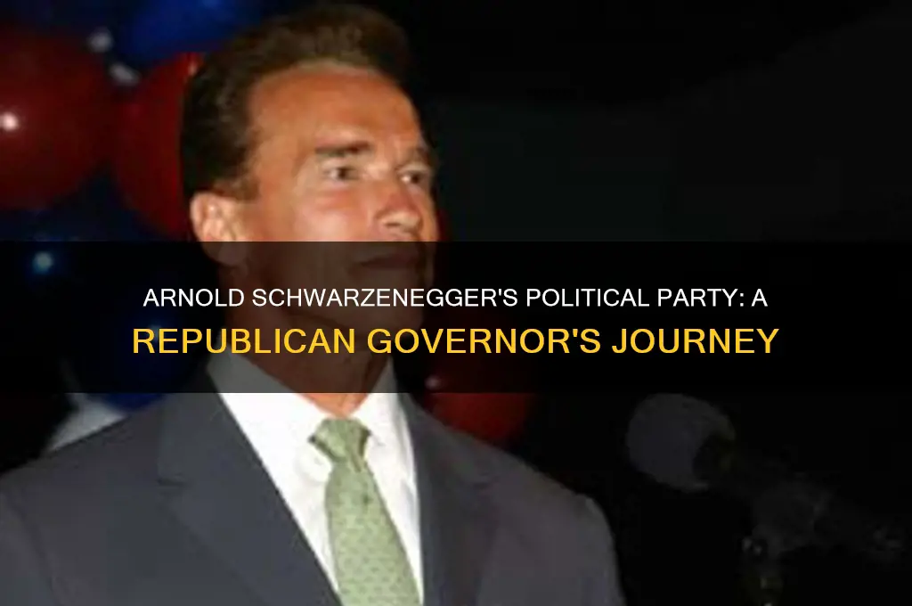 what political party was arnold swortzibegger