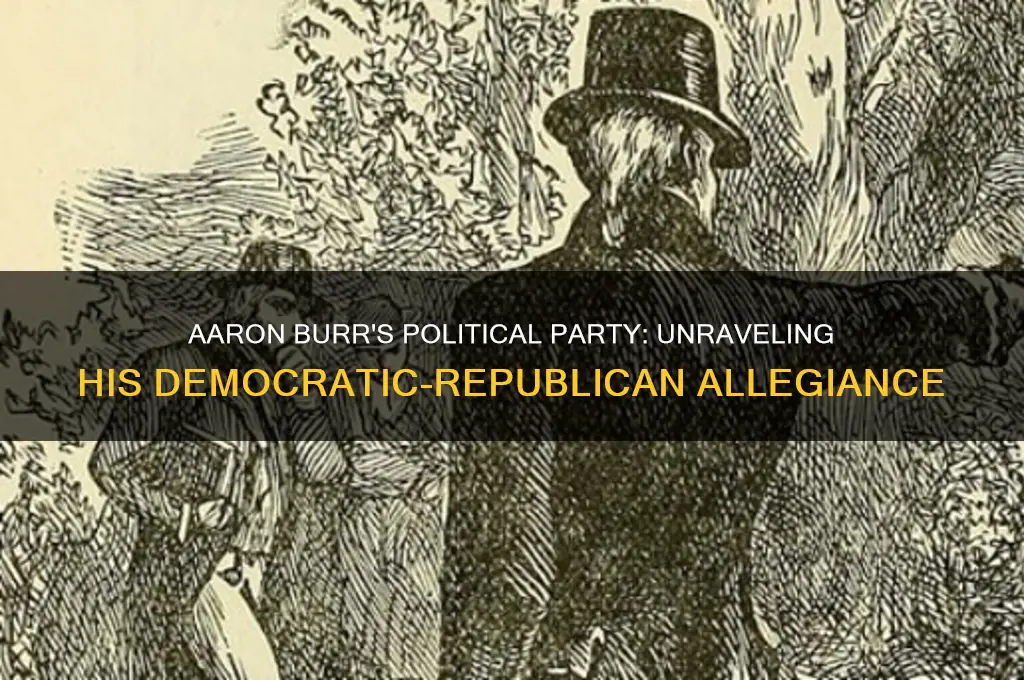 what political party was arron burr in