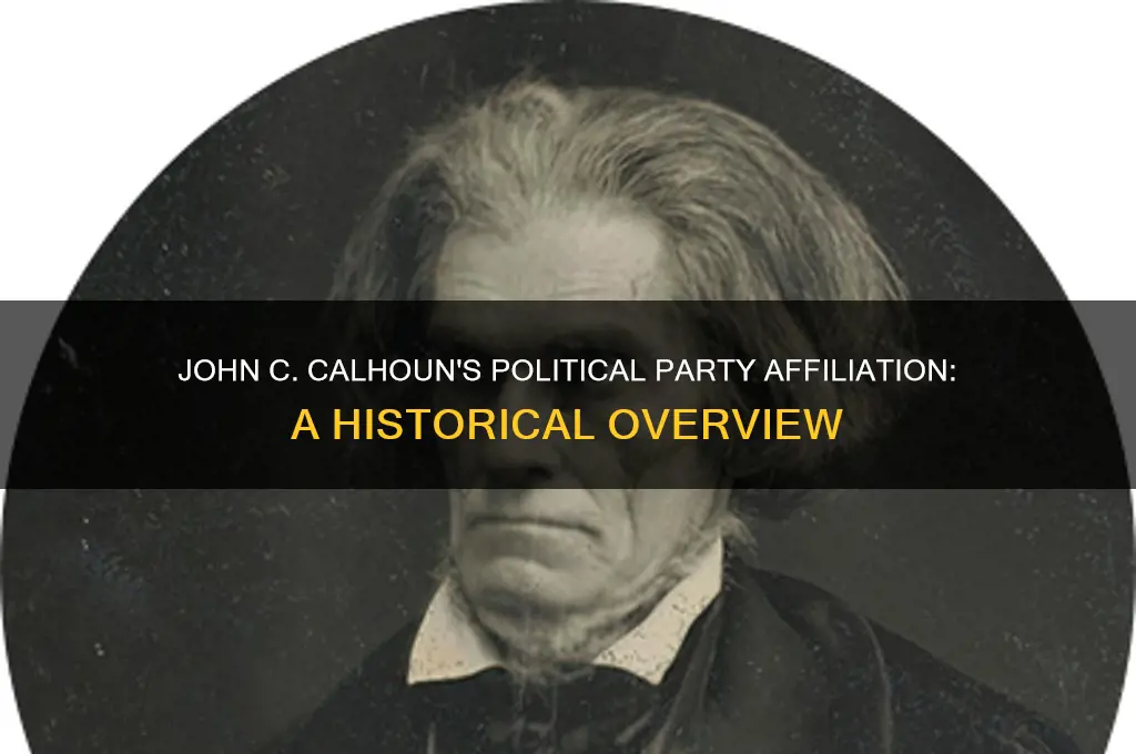 what political party was calhoun
