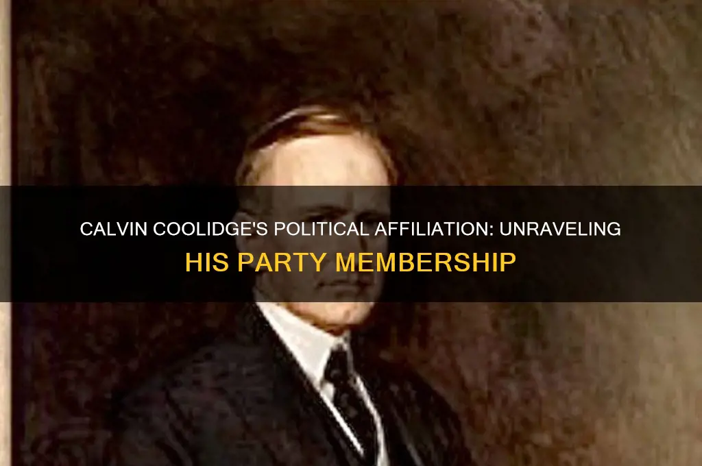 what political party was calvin coolidge