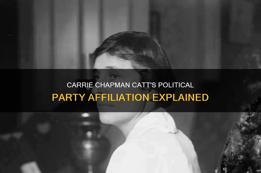 what political party was carrie chapman catt