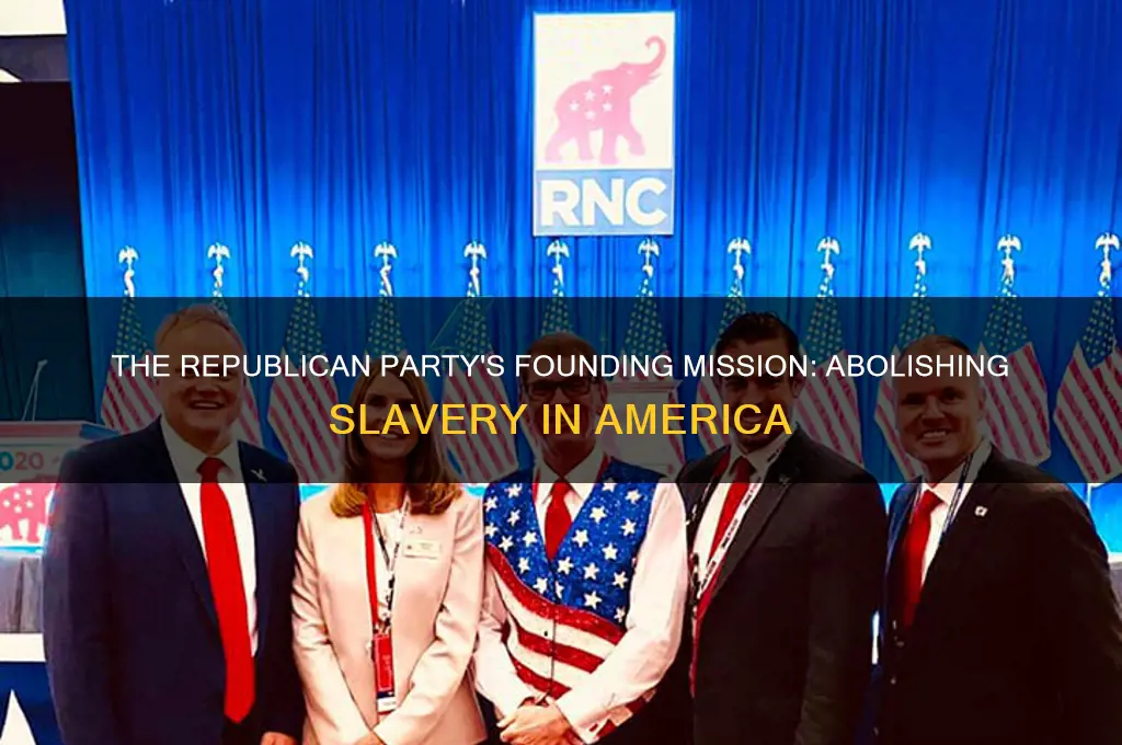 what political party was created to end slavery