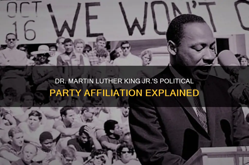 what political party was dr martin luther king