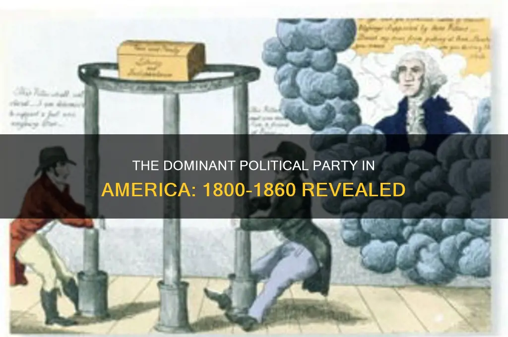 what political party was favored from 1800 to 1860