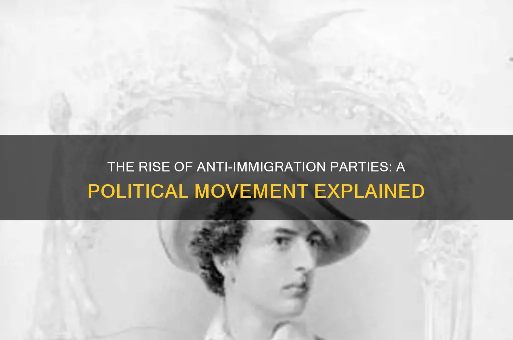 what political party was formed to halt immigration