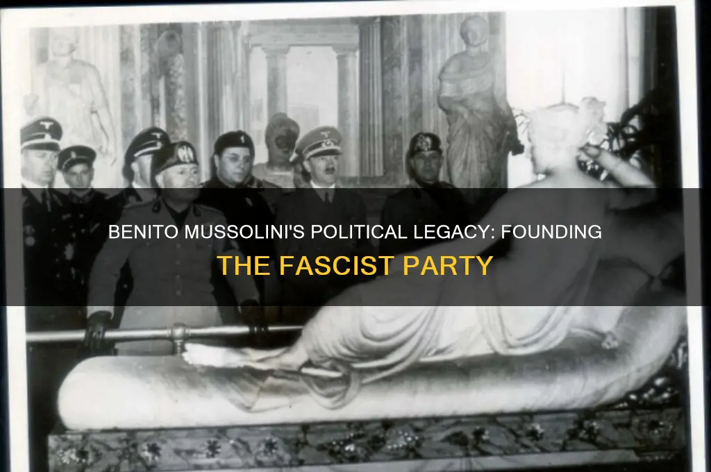 what political party was founded by benito mussolini