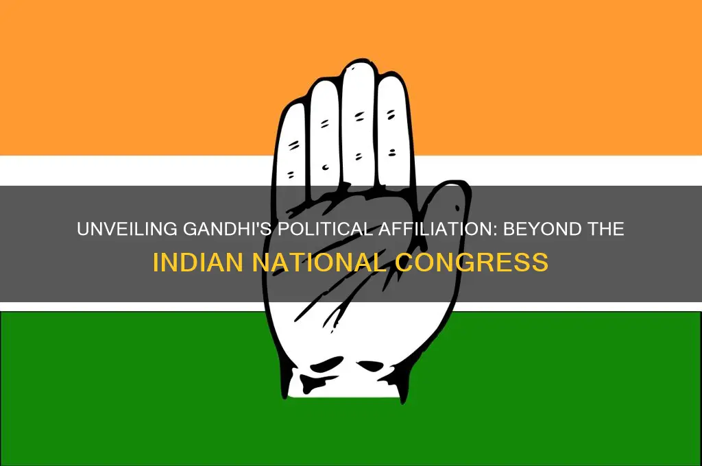 what political party was gandhi