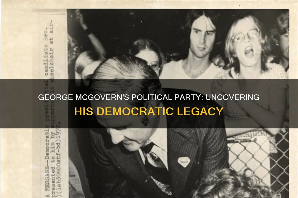 what political party was george mcgovern