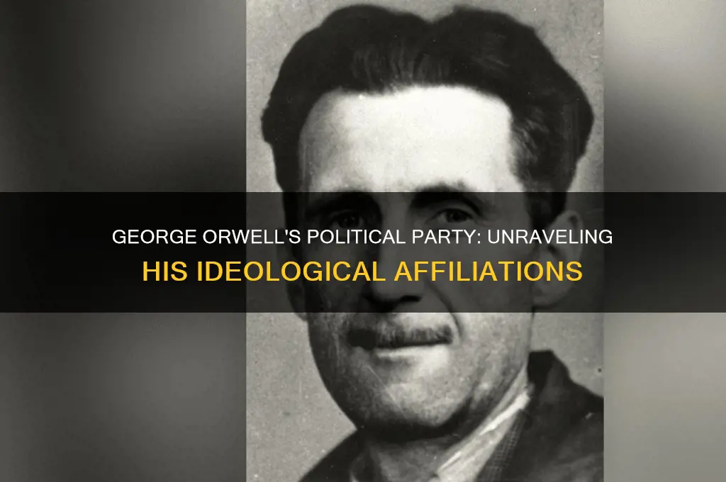 what political party was george orwell