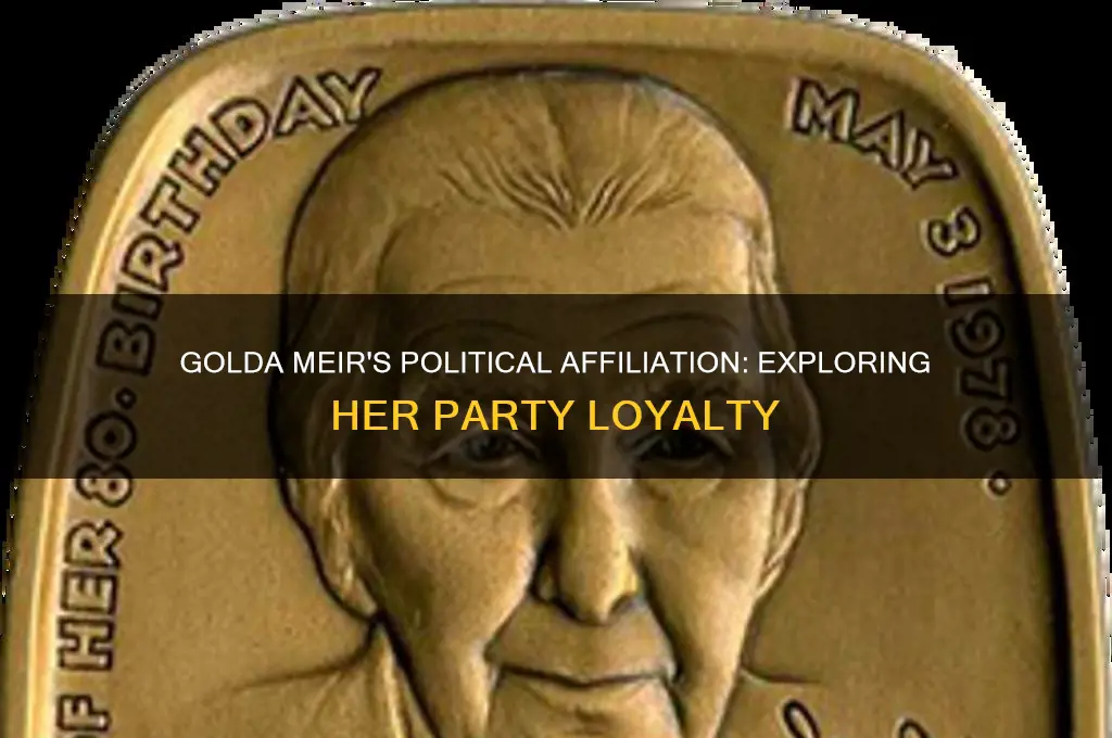 what political party was golda meir affiliated with
