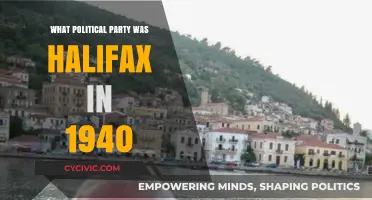 Halifax's Political Affiliation in 1940: Uncovering the Party in Power