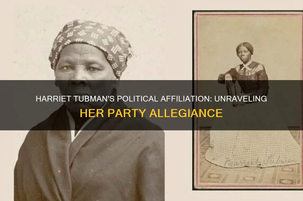 what political party was harriet tubman