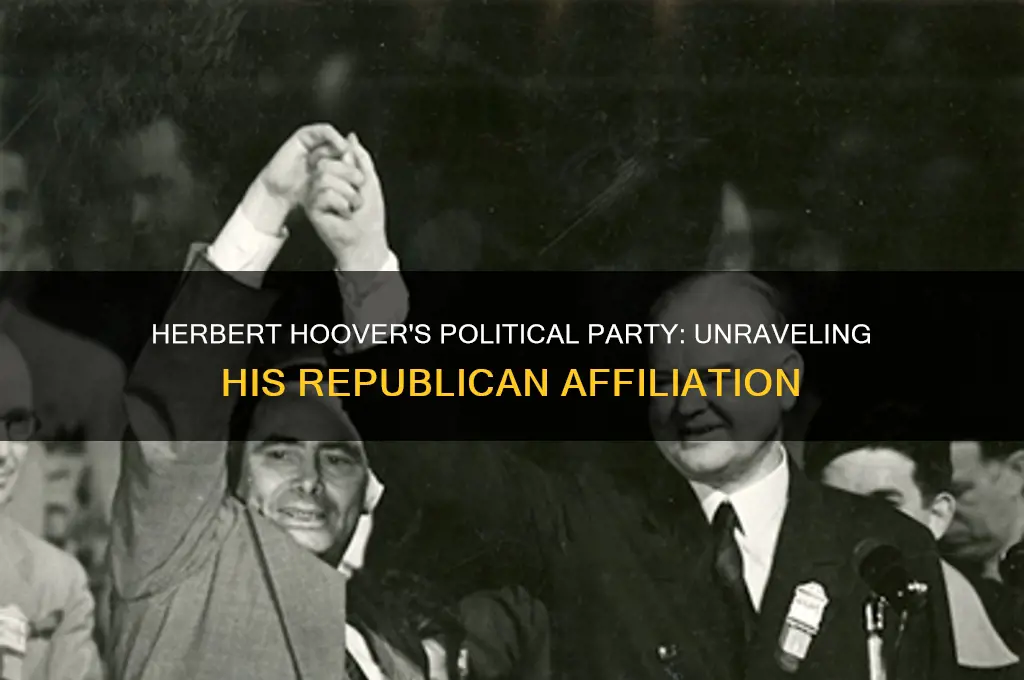 what political party was herbert hhover