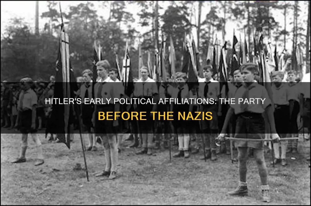 what political party was hitler in before the nazis