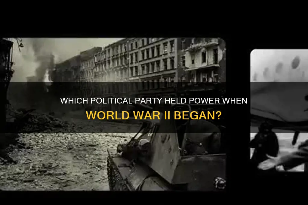 what political party was in power at start of wwii