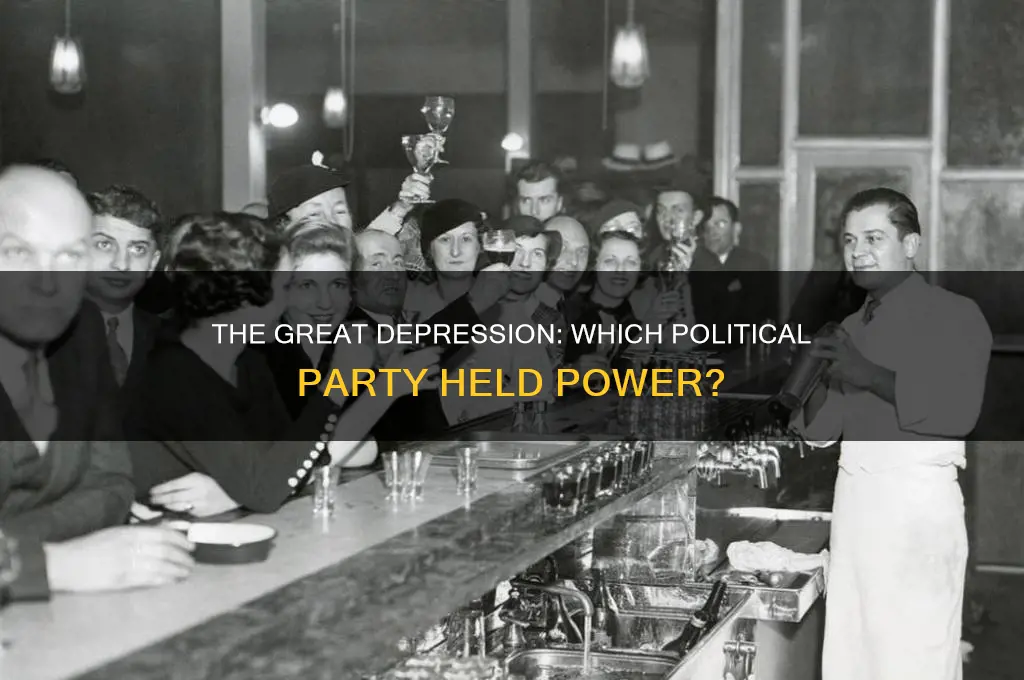 what political party was in power during the great depression