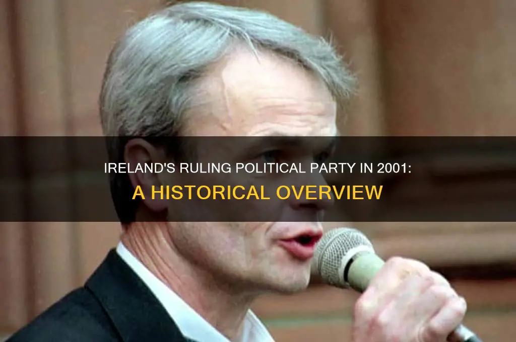 what political party was in power in 2001 in ireland