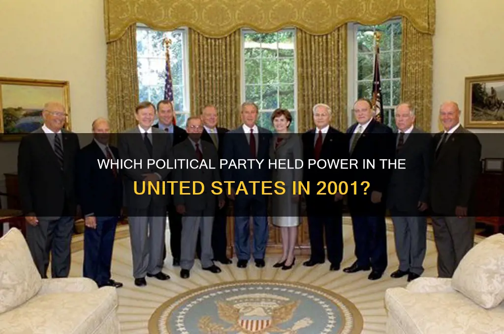 what political party was in power in 2001