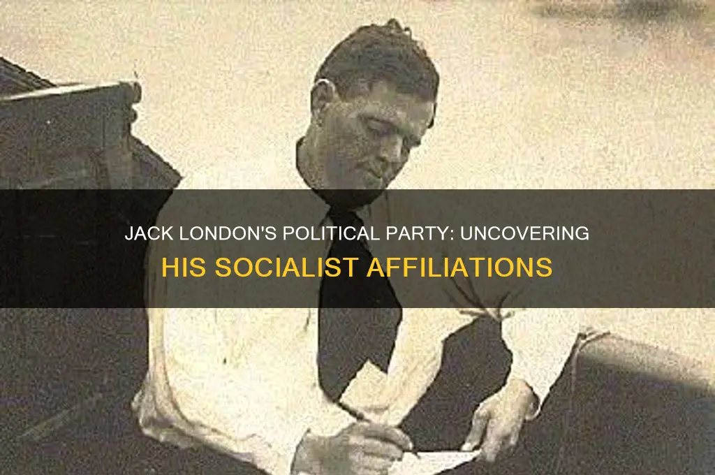 what political party was jack london