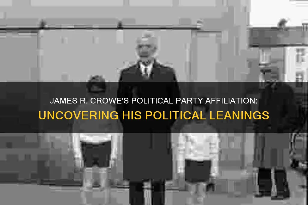 what political party was james r crowe