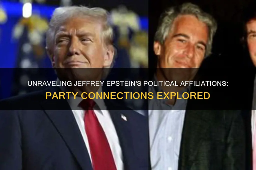 what political party was jeffrey epstein