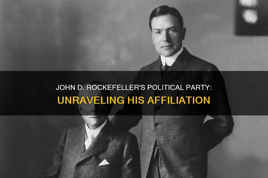 what political party was john d rockefeller
