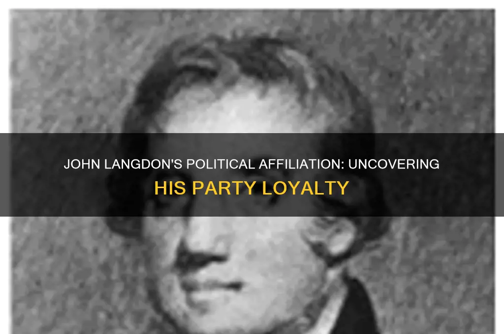 what political party was john langdon