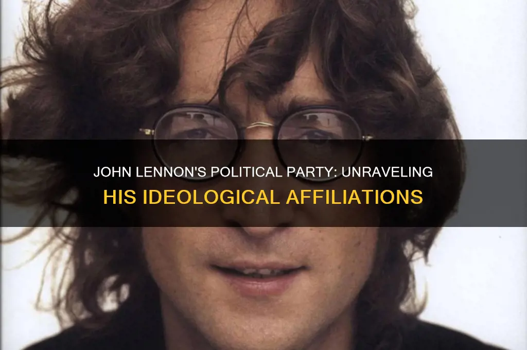 what political party was john lennon
