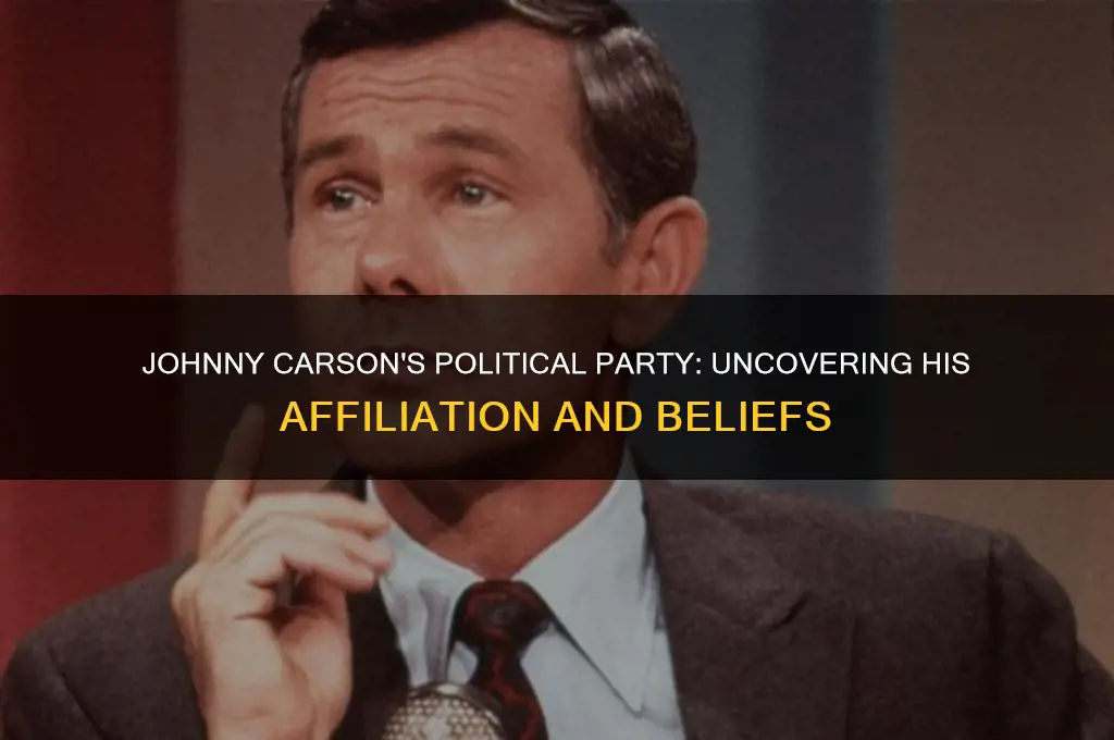 what political party was johnny carson