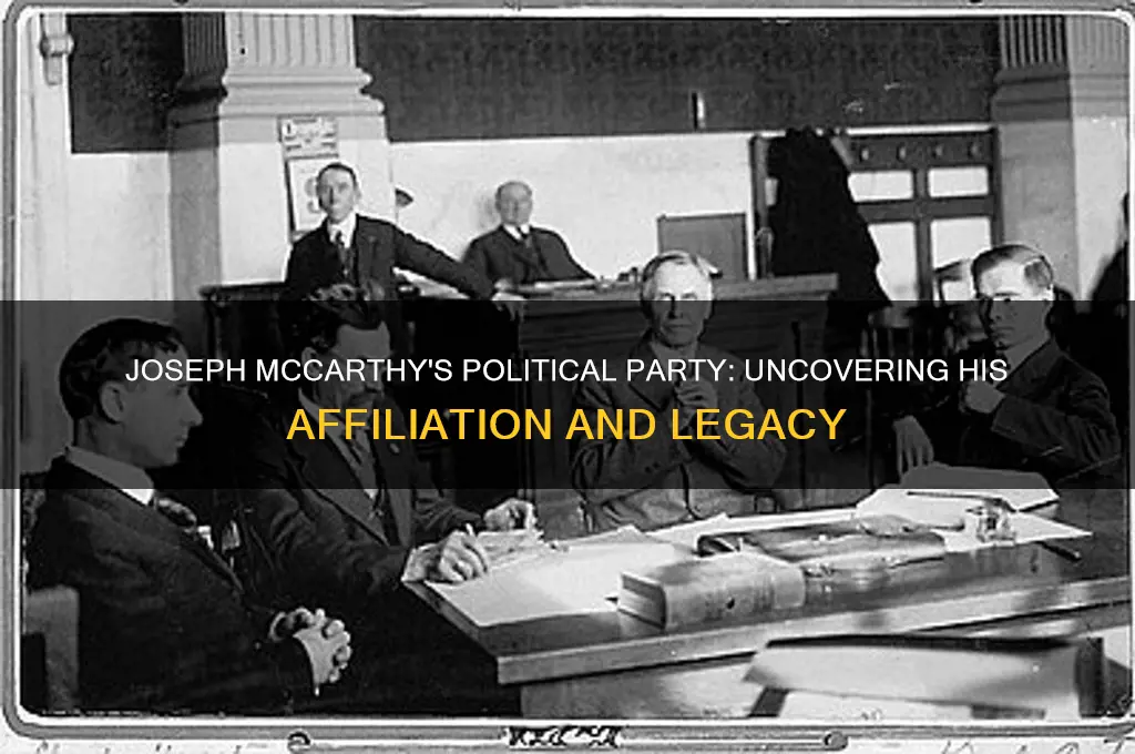 what political party was joseph mccarthy