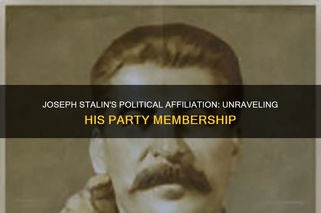 what political party was joseph stalin