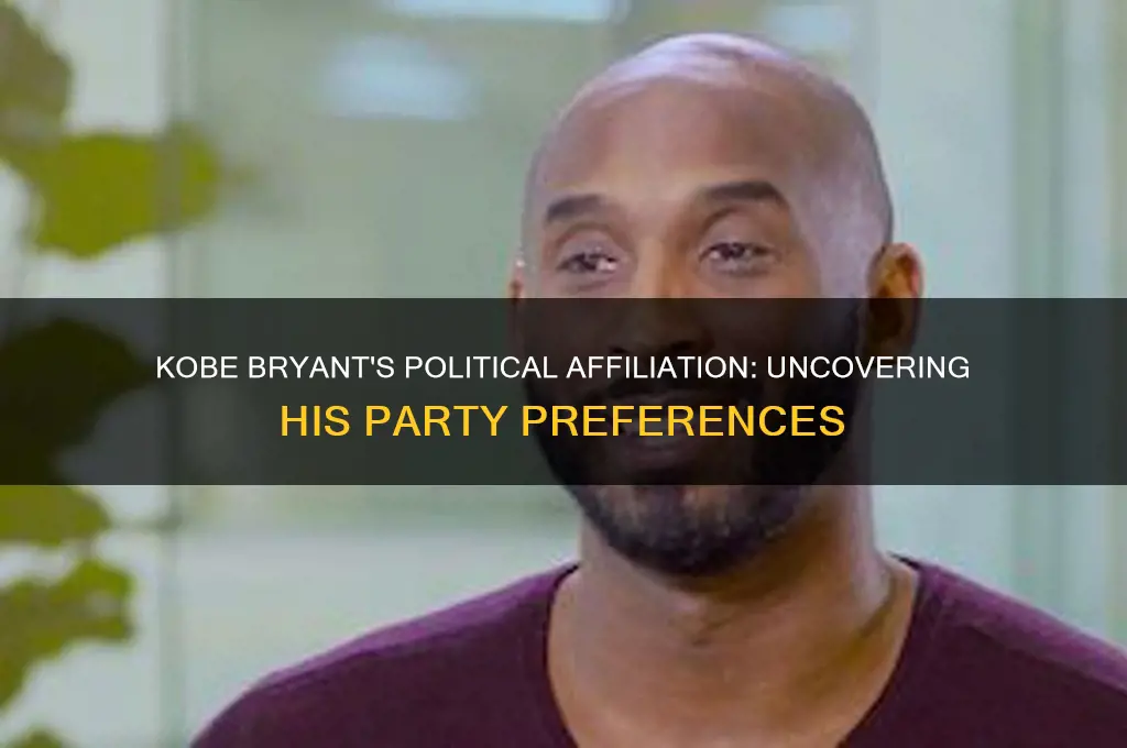 what political party was kobe bryant