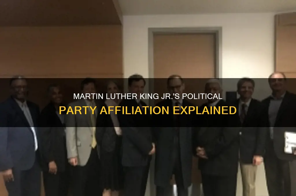 what political party was martin luther king junior
