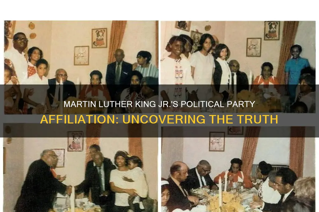 what political party was martin luther king registered