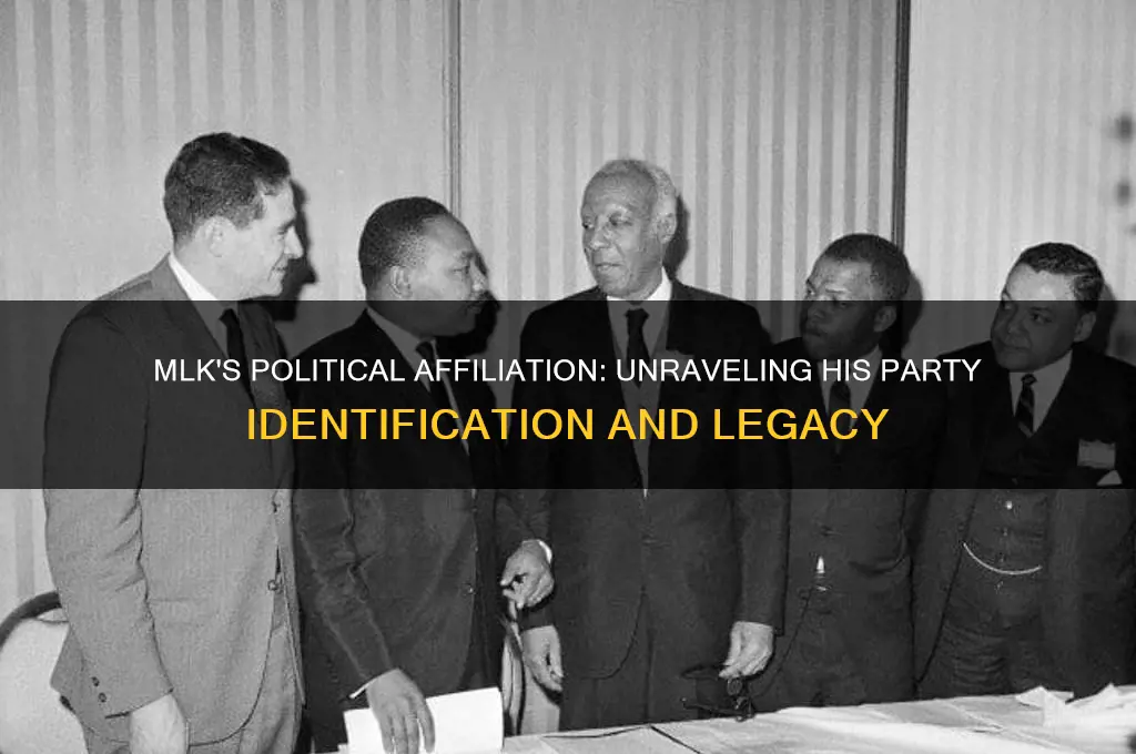 what political party was mlk identified with