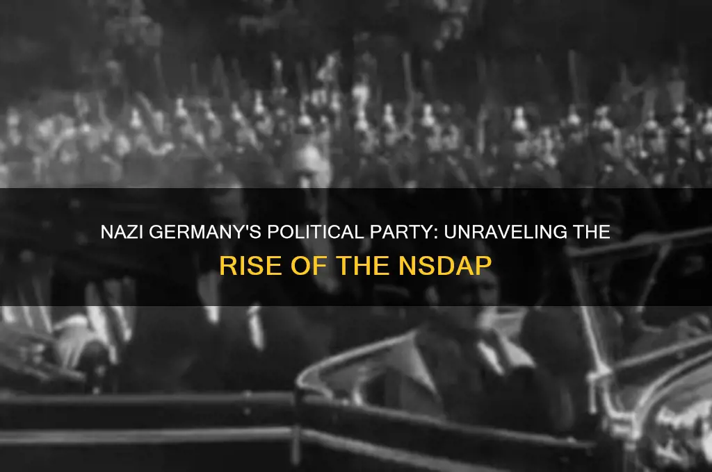 what political party was nazi germany