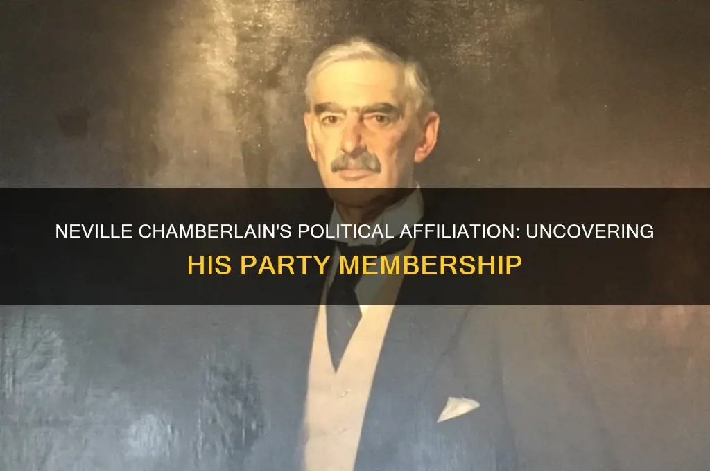 what political party was neville chamberlain