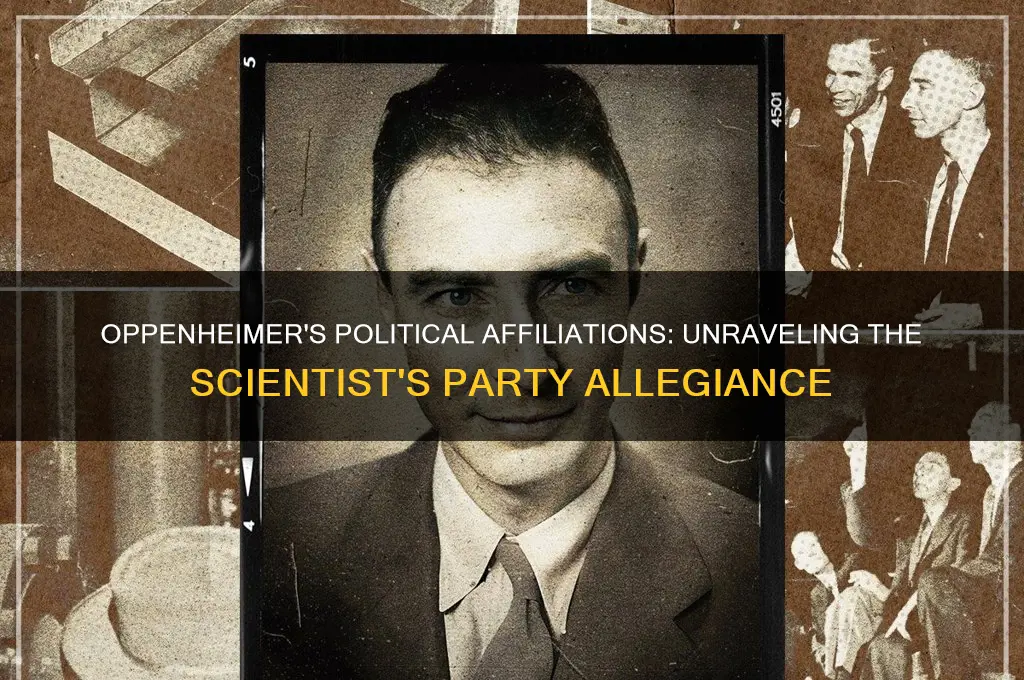what political party was oppenheimer