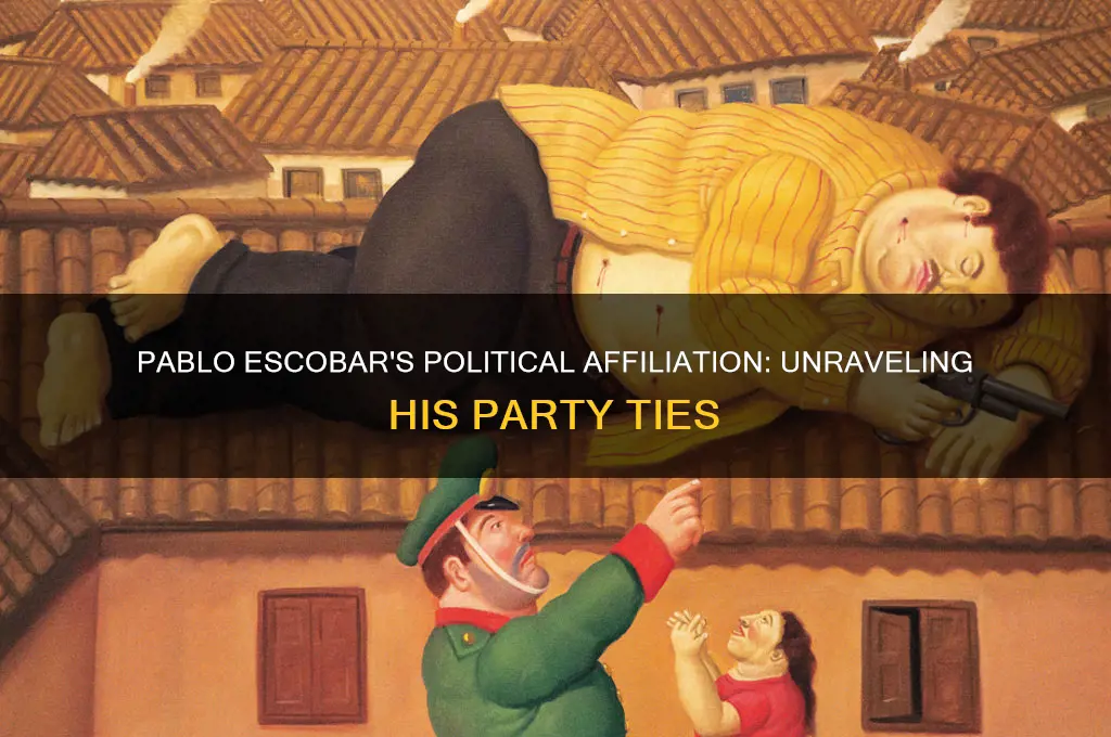 what political party was pablo escibar