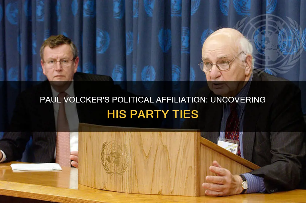 what political party was paul volker