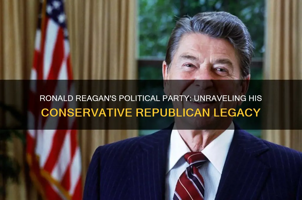 what political party was president ronald reagan