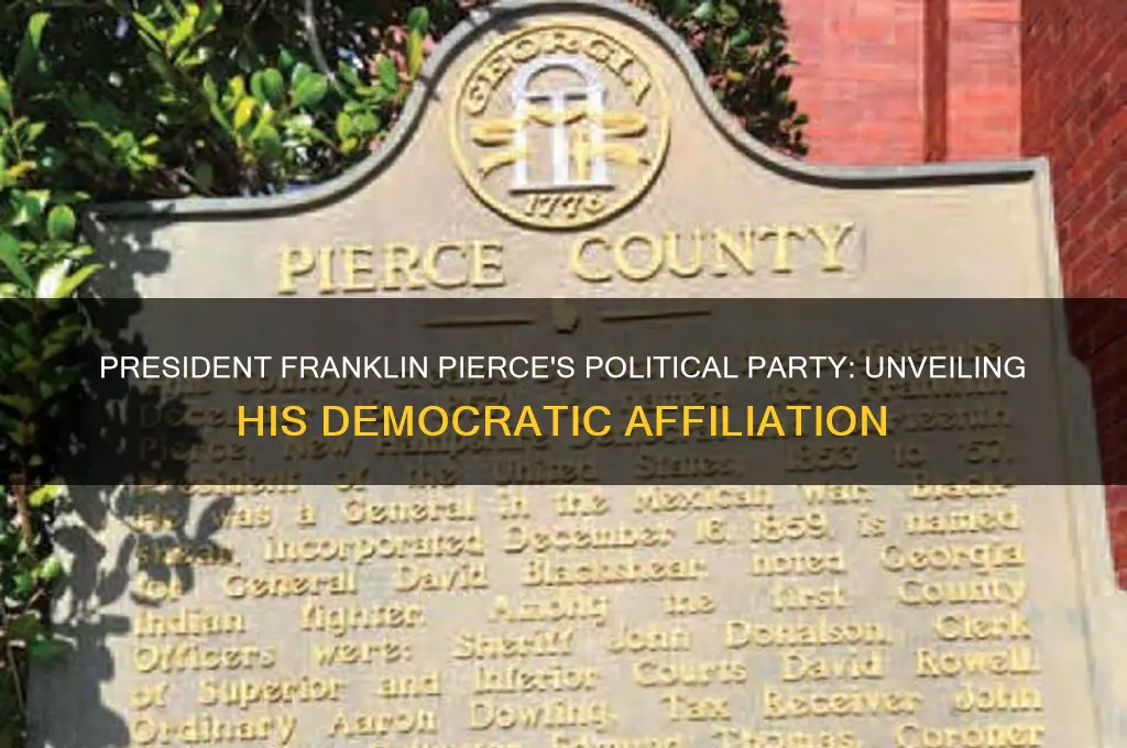 what political party was prssident pierce