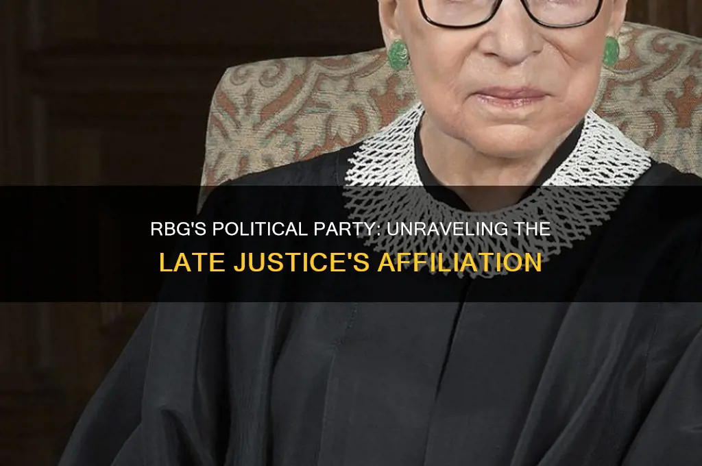 what political party was rbg