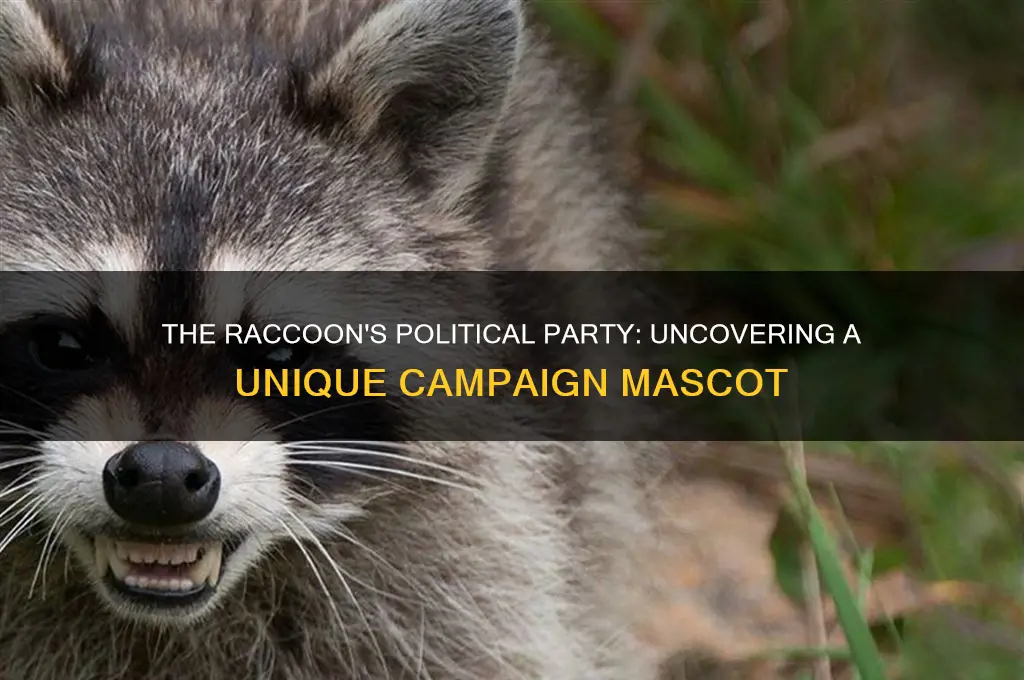 what political party was represented by a raccoon